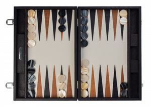 Backgammon - large Alligator Black