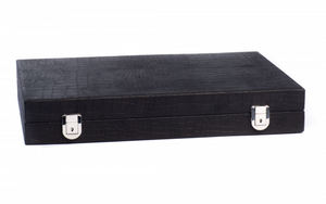 Backgammon - large Alligator Black